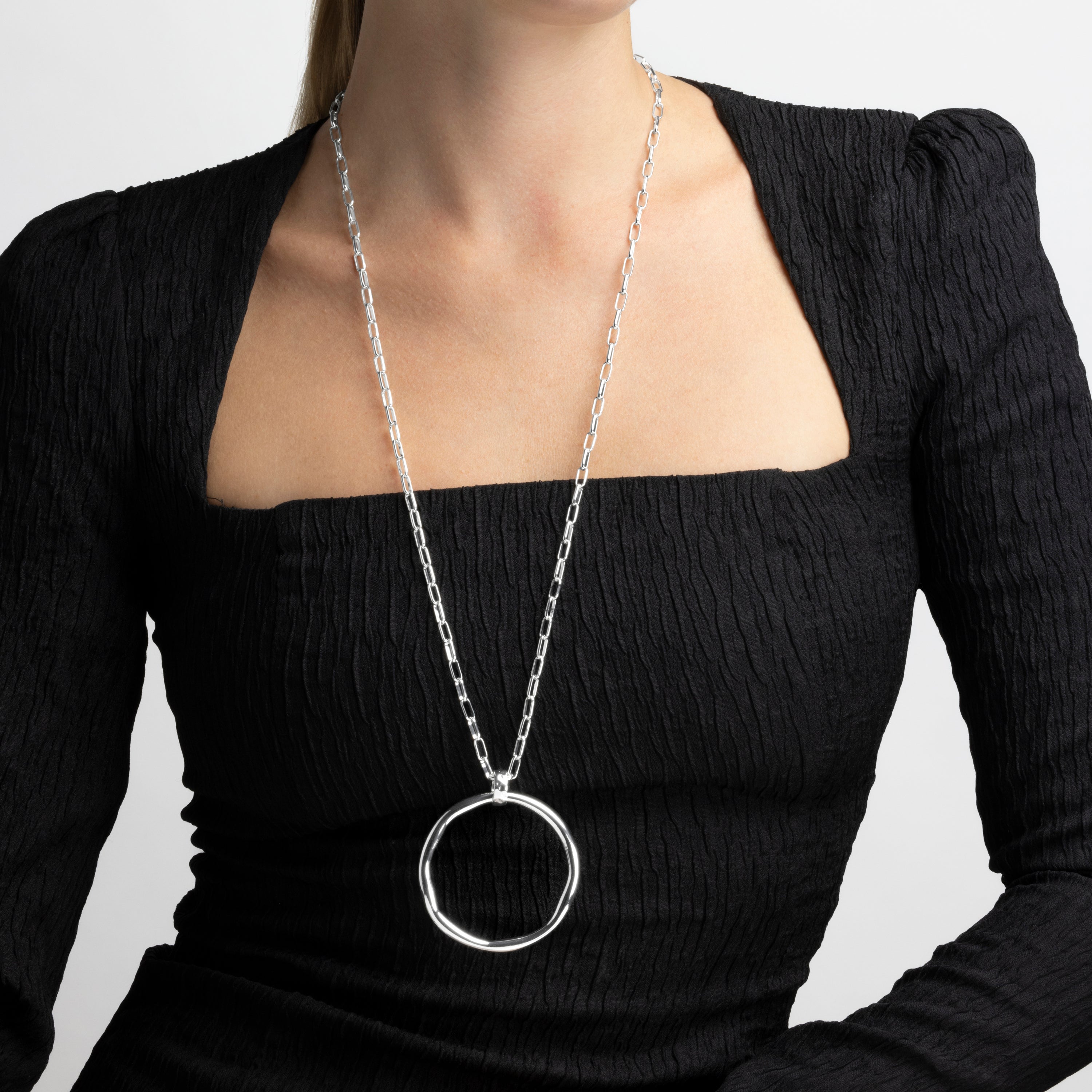 Collar acabado en rodio - Laksy