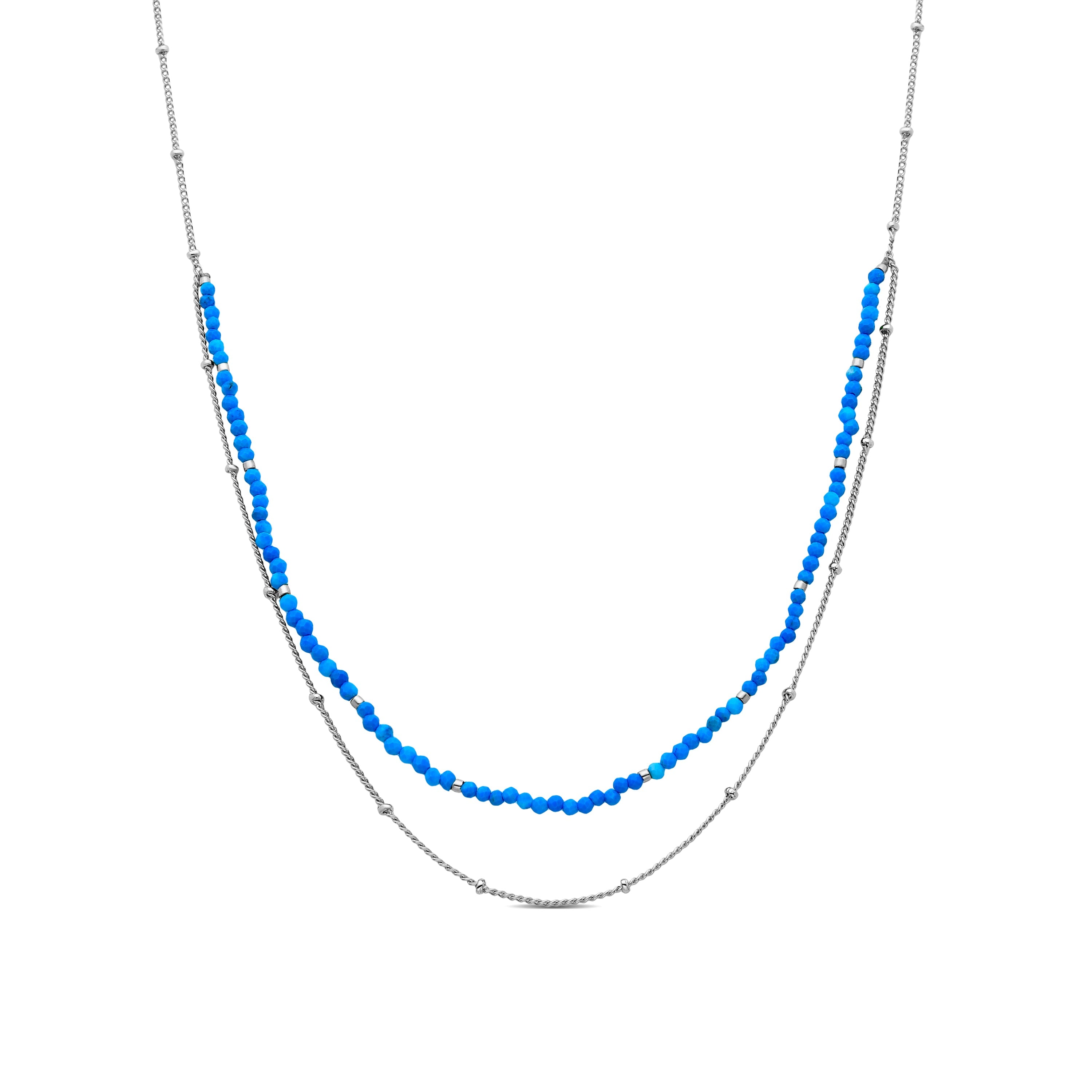 Collar de Cristal Multicolor acabado en rodio - Miwa