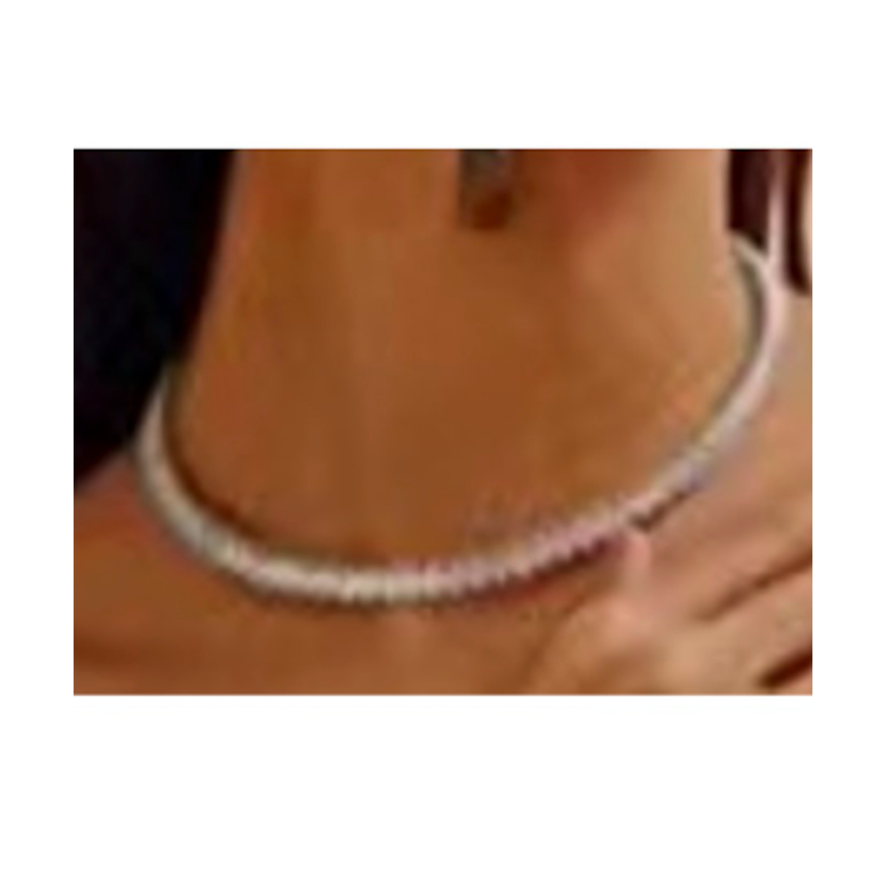 Collar con Circonita Brillante acabado plata - Comega