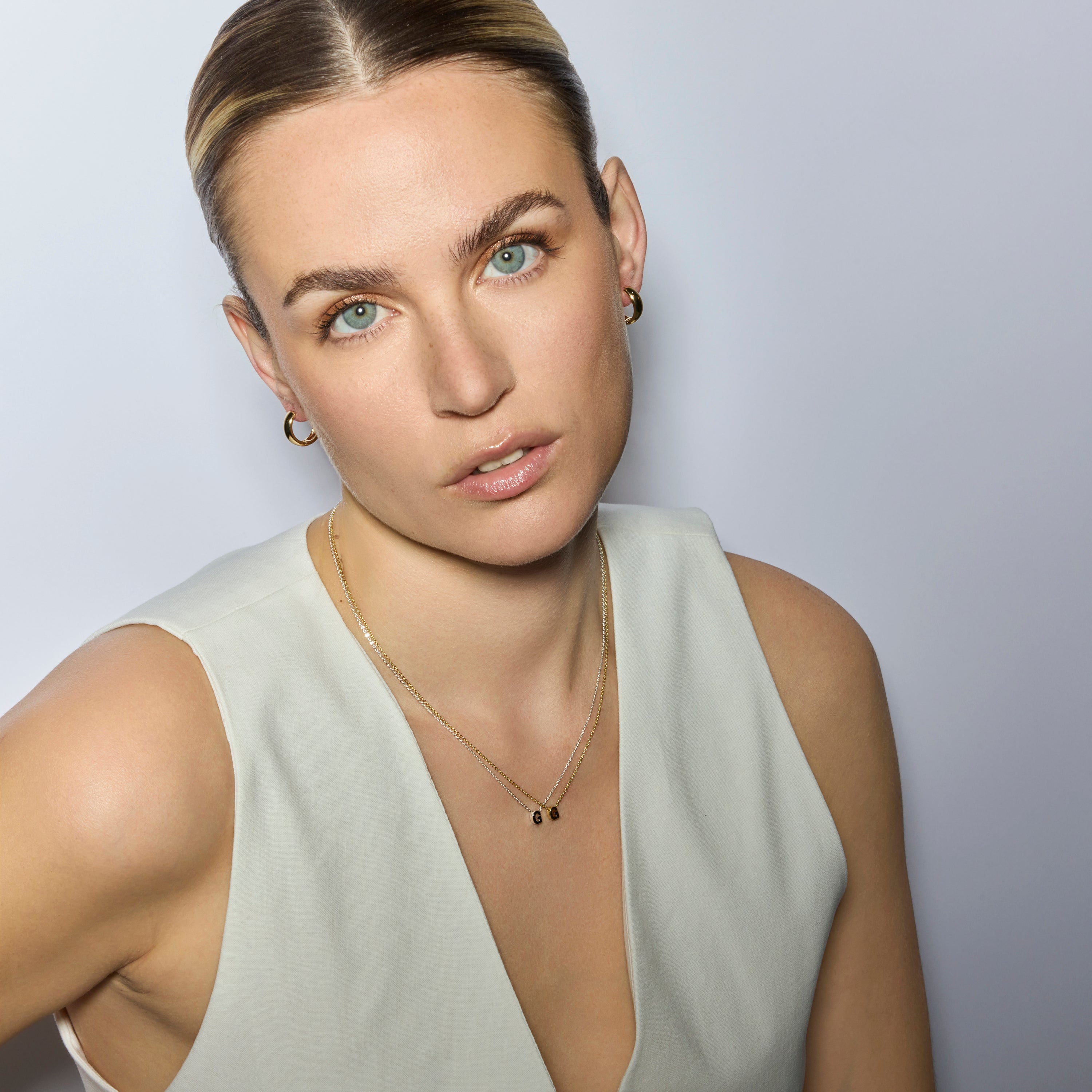 Collar acabado plata - Alphabet