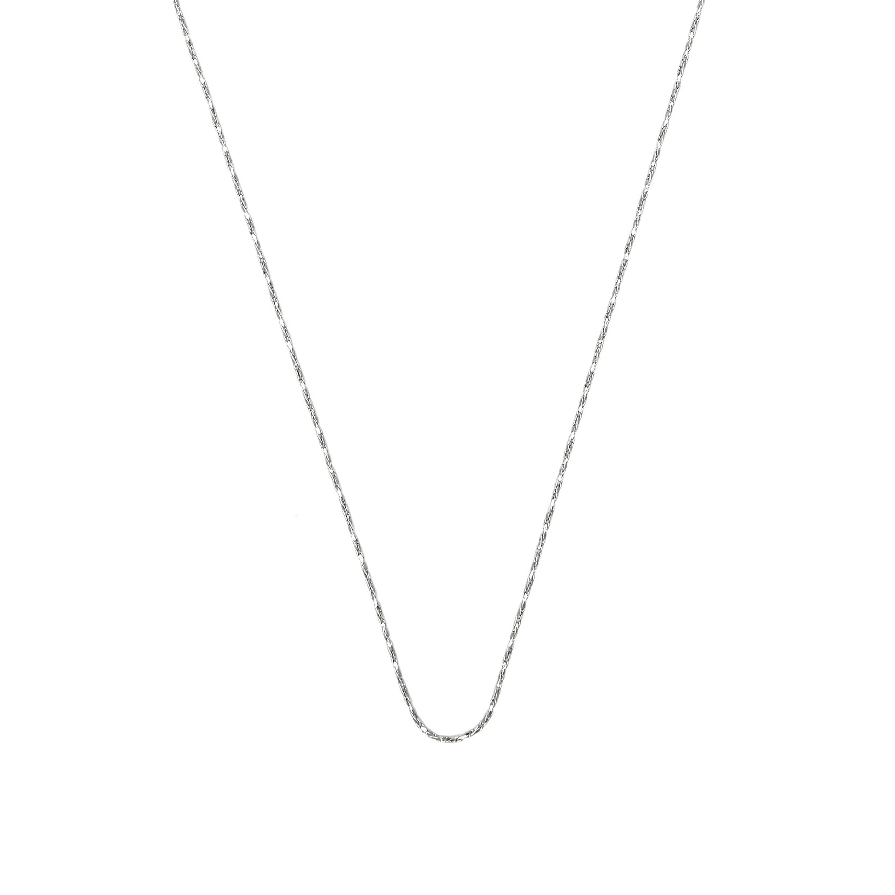 Collar de 45cm acabado en rodio - Abki