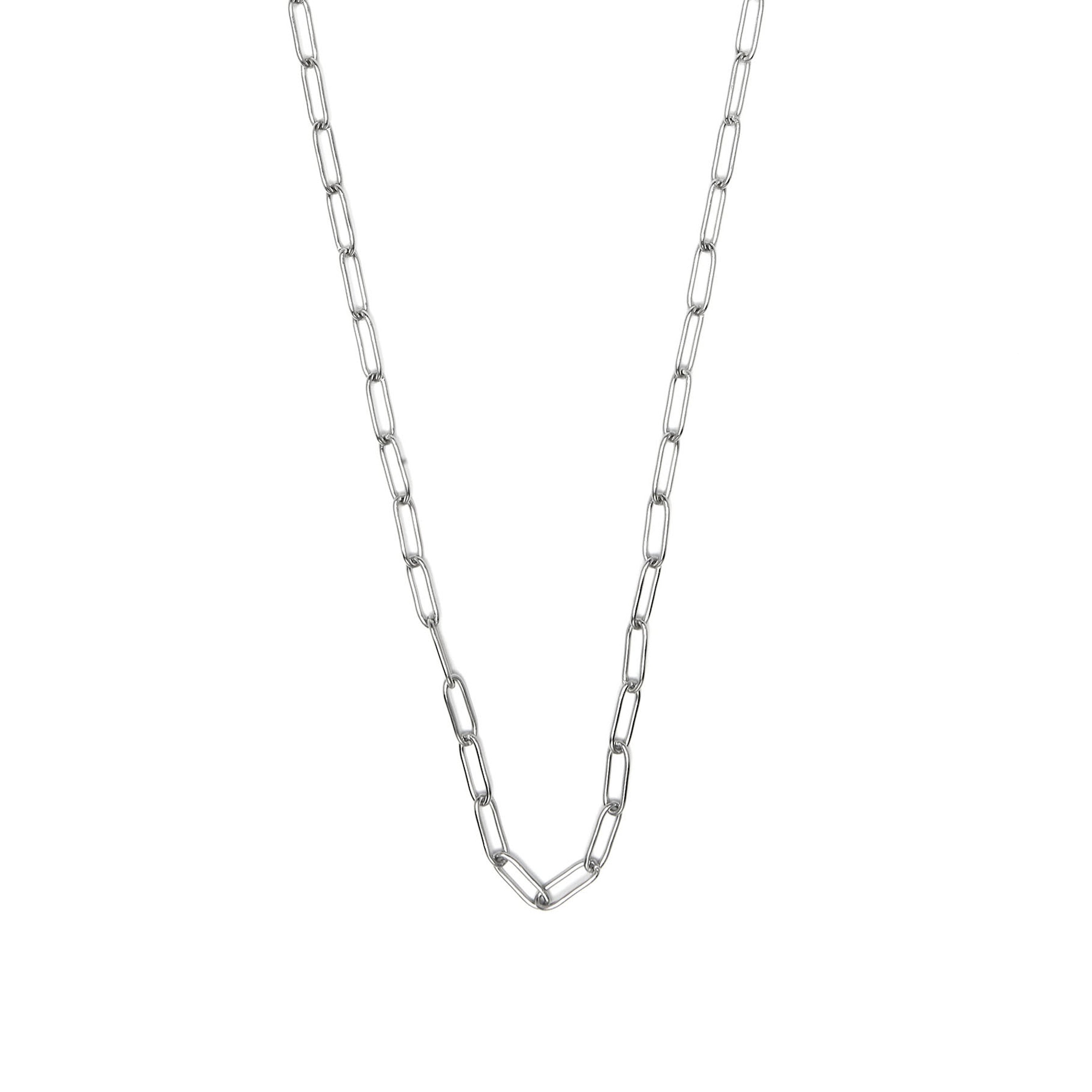 Collar de 60cm acabado en rodio - Sanmi