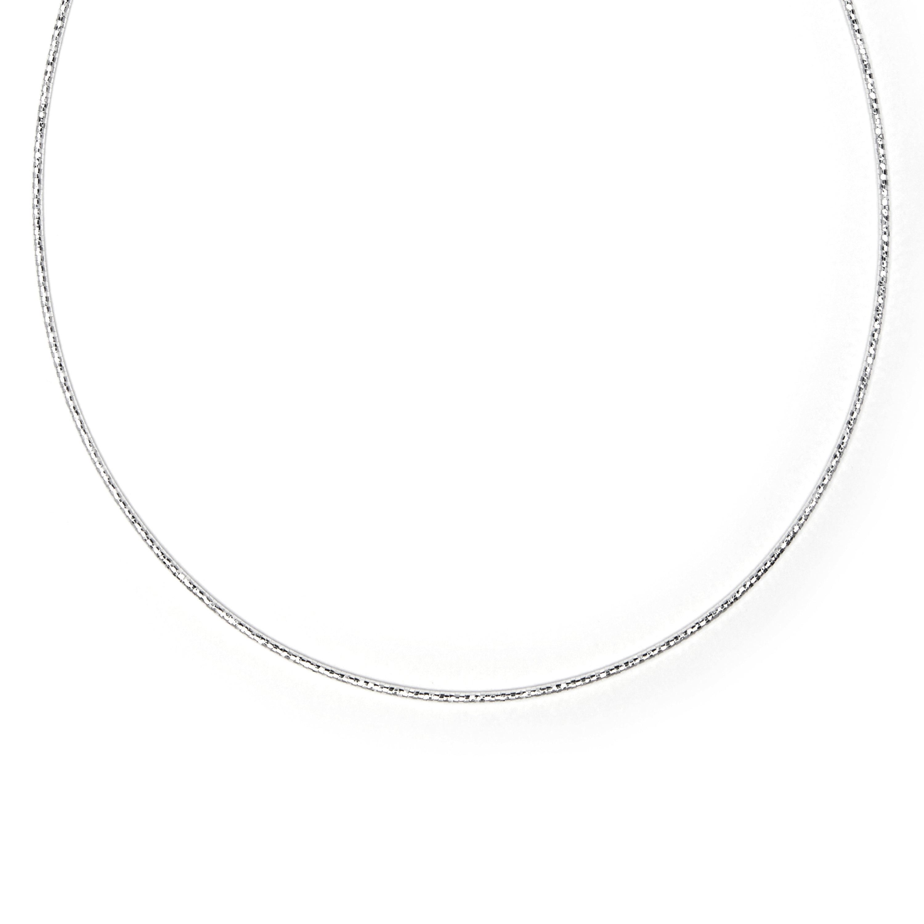 Collar de 45cm acabado en rodio - Nui