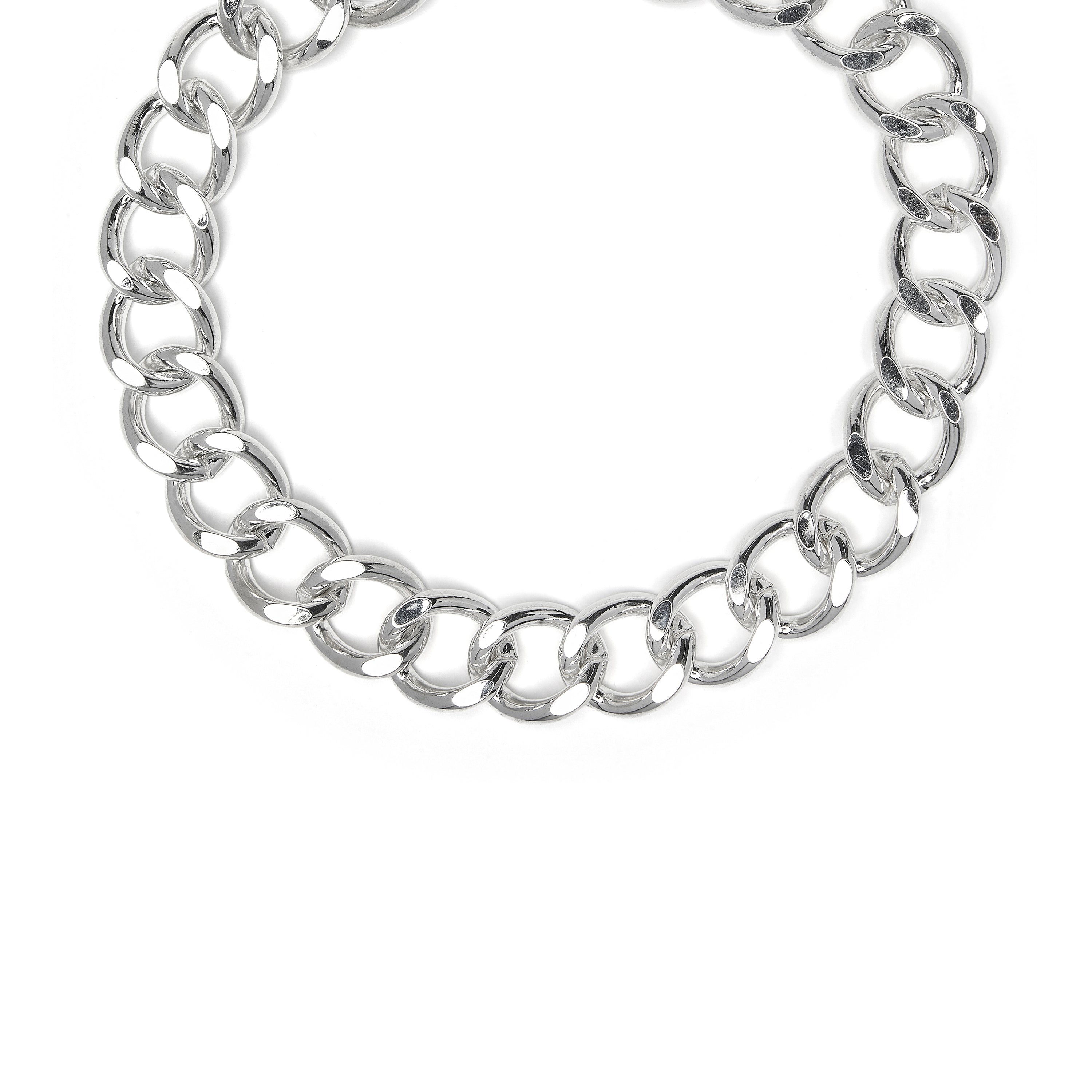 Collar de 45cm acabado en rodio - Moba