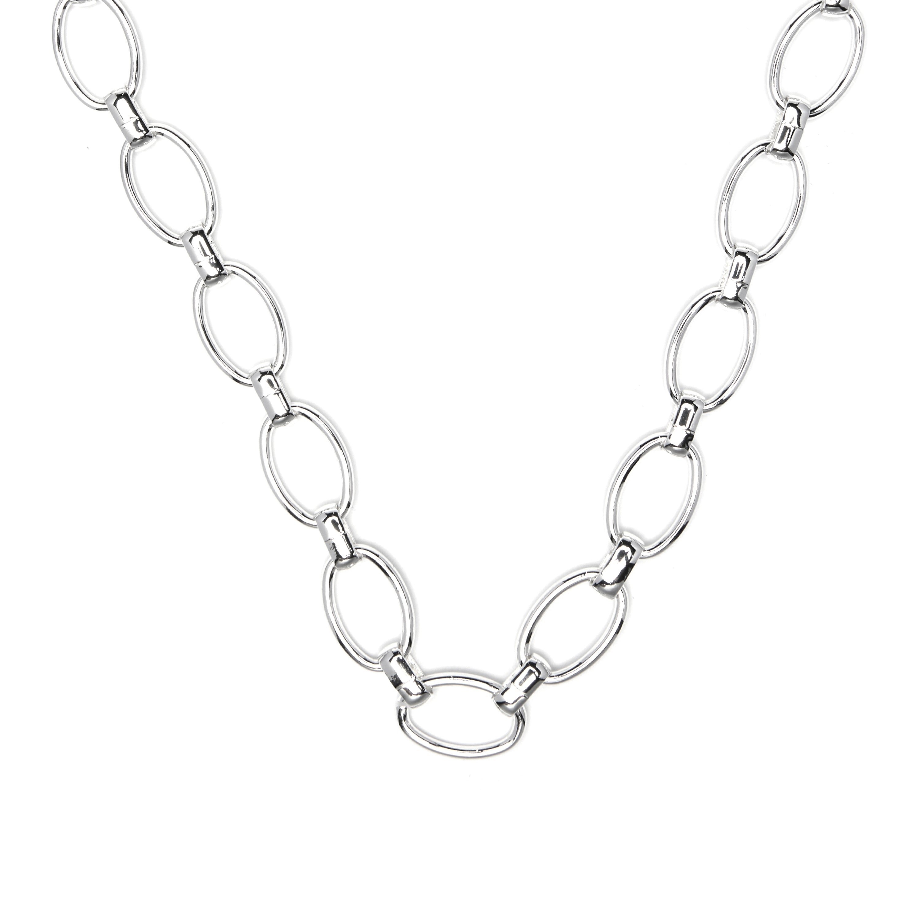 Collar de 42cm acabado en rodio - Ciati