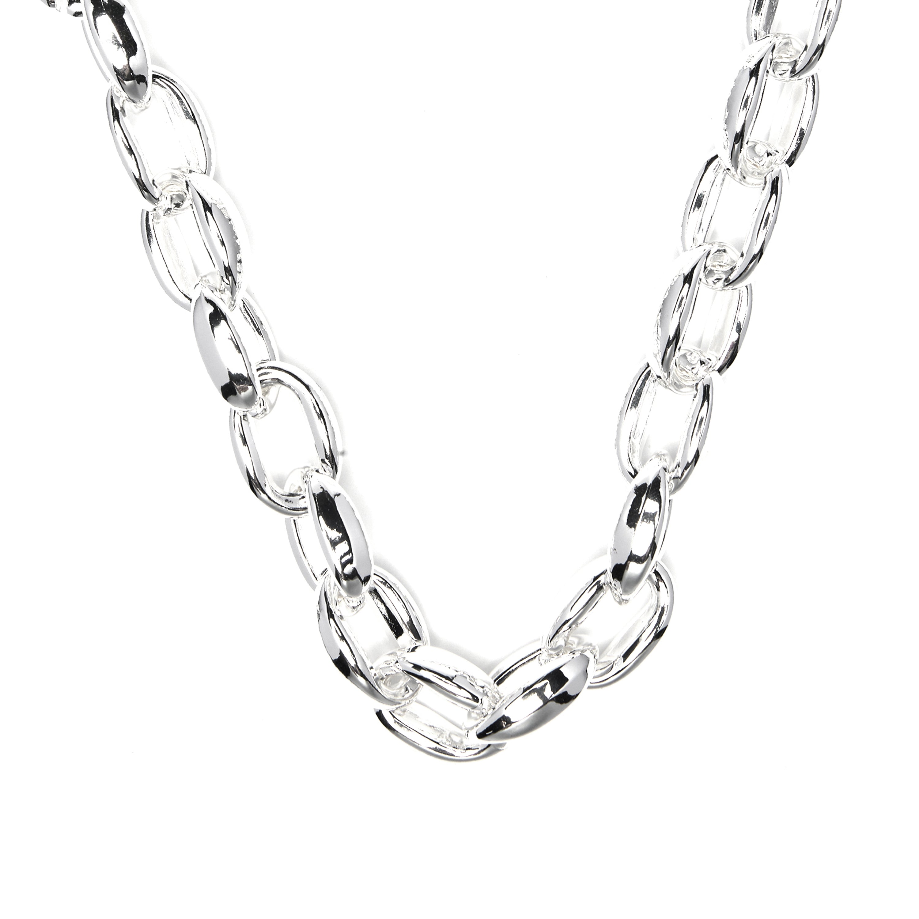 Collar de 45cm acabado en rodio - Aula