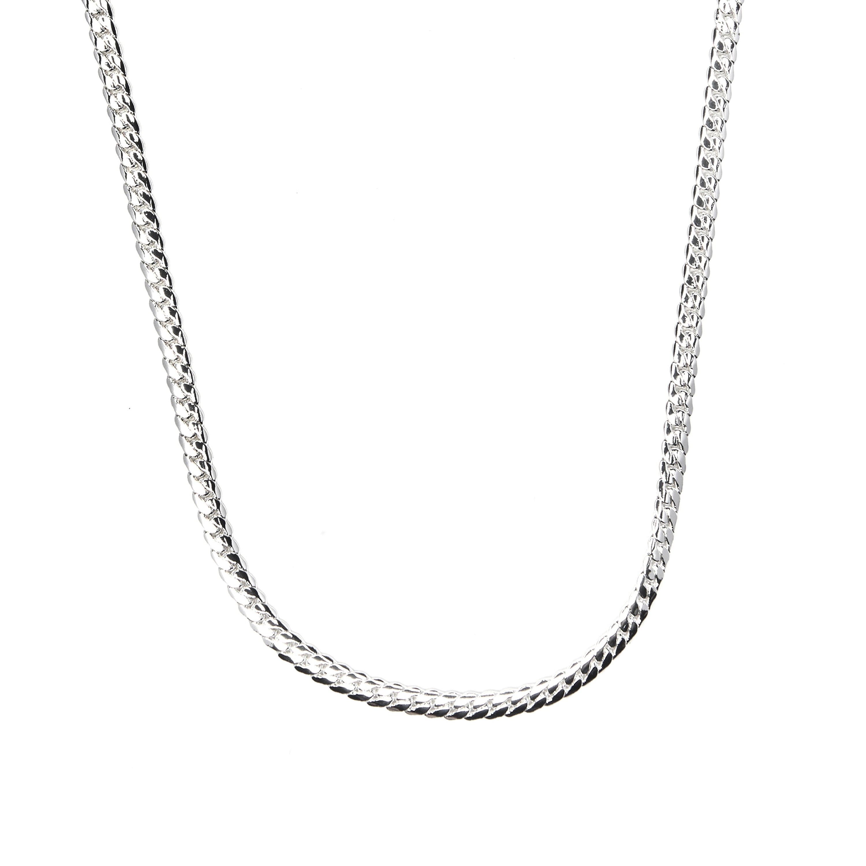 Collar de 45cm acabado en rodio - Nanja