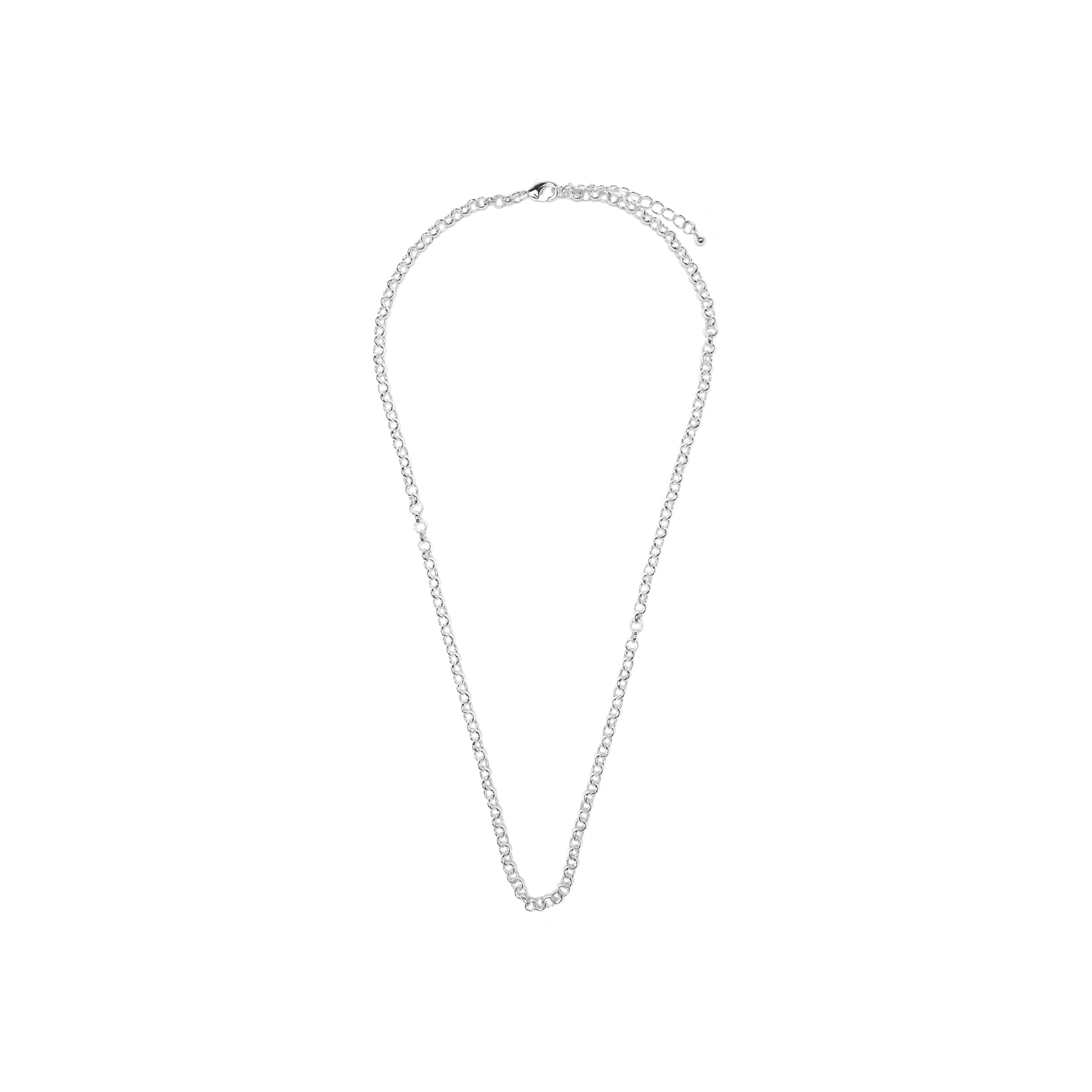 Collar de 50cm acabado en rodio - Lakbra