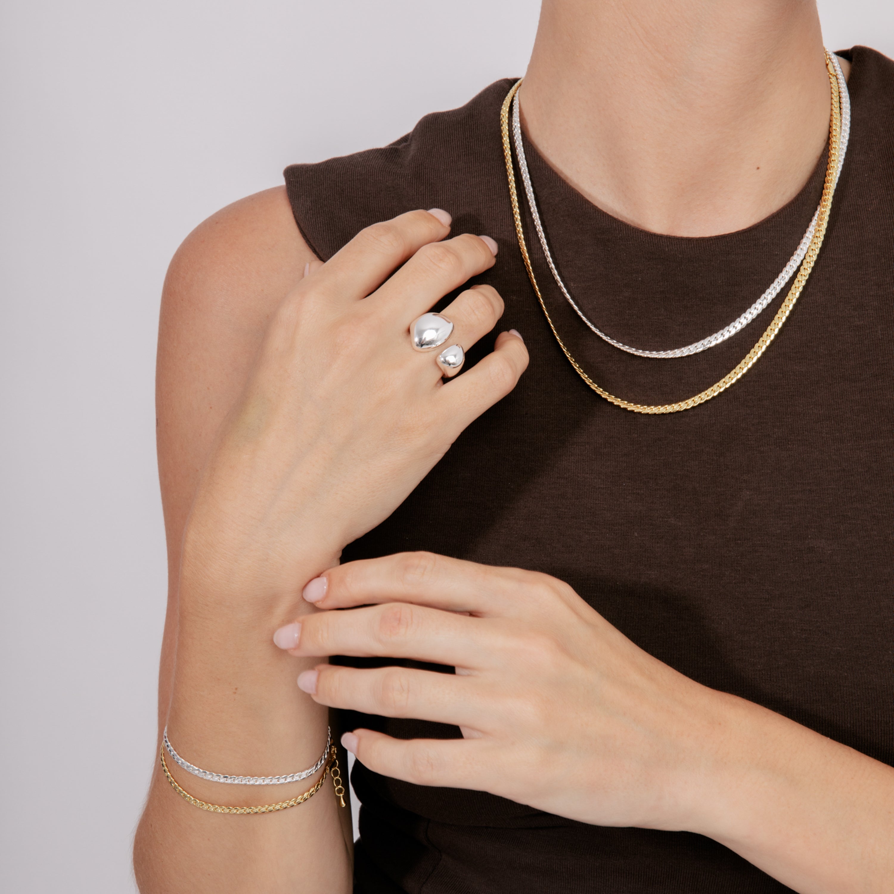 Anillo acabado en rodio - Sulim