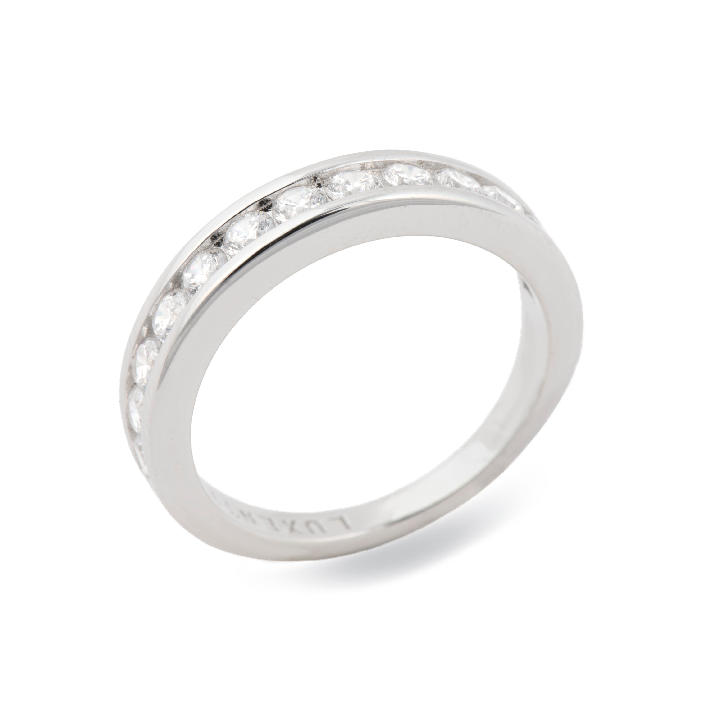 Anillo de Plata de Ley 925 y Circonita Brillante acabado en rodio - Lera