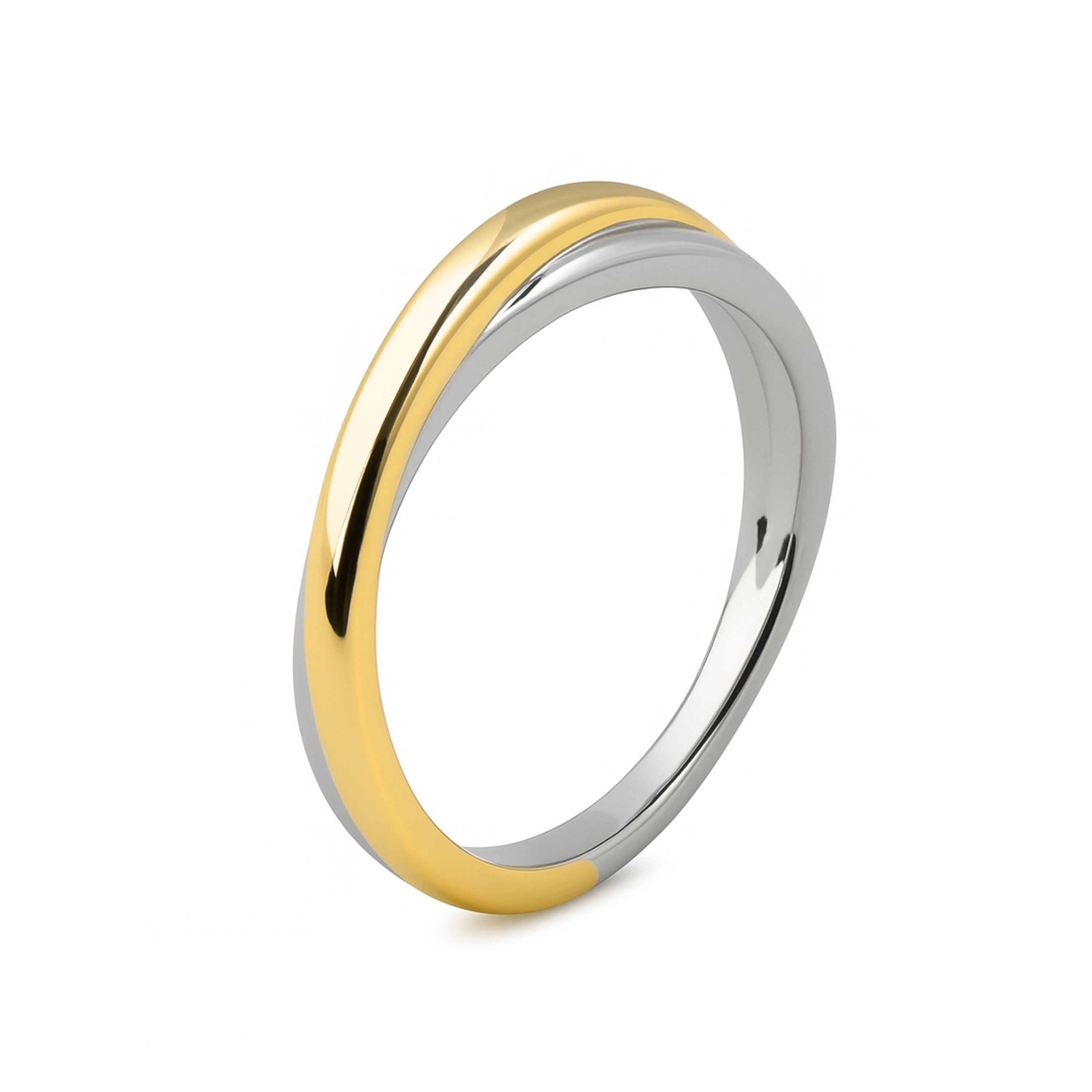 Anillo de Plata de Ley 925 acabado oro amarillo 18k - Nacco