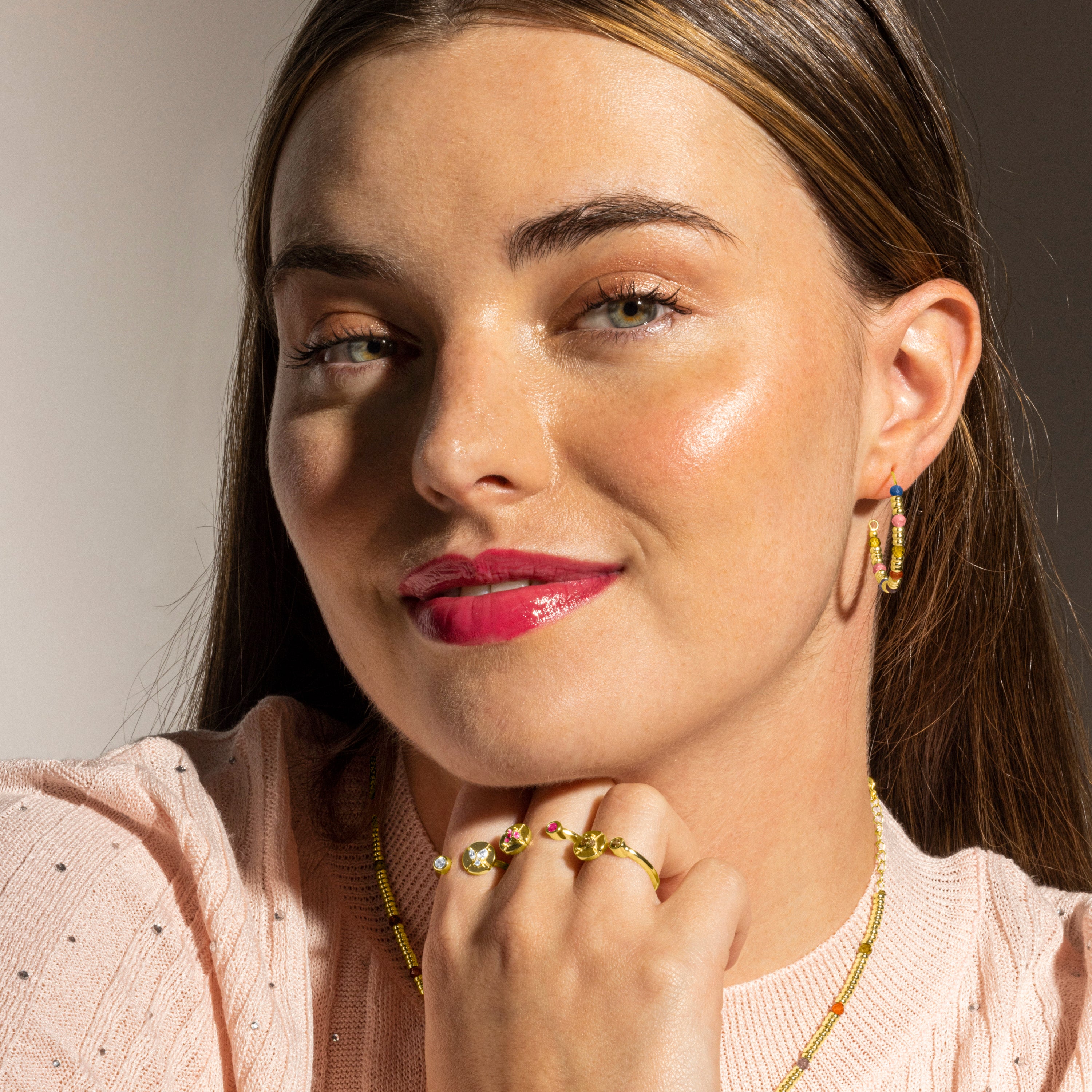 Anillo de Plata de Ley 925 y Circonita Brillante acabado oro 18k - Ufore