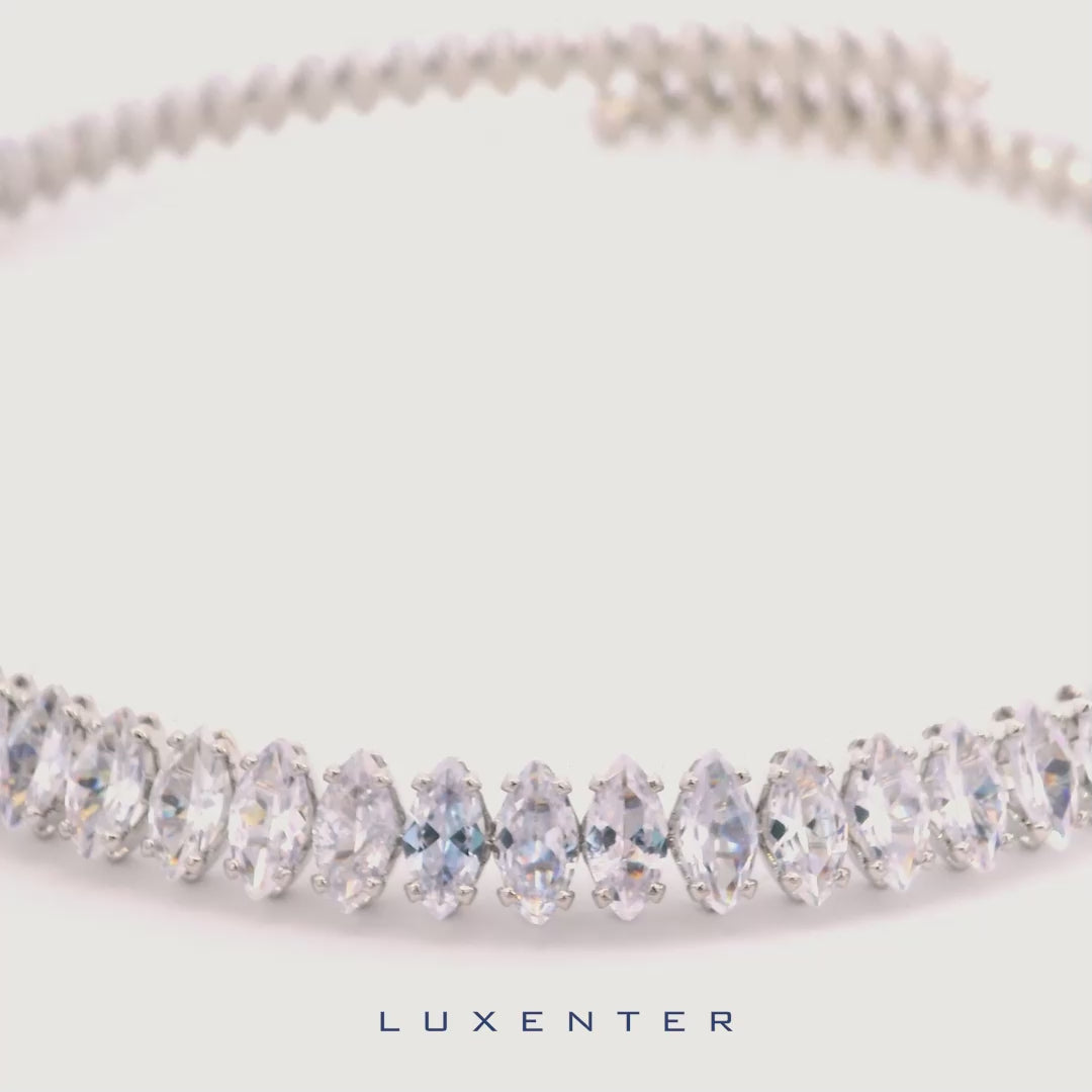 Collar con Circonita Brillante acabado plata - Comega